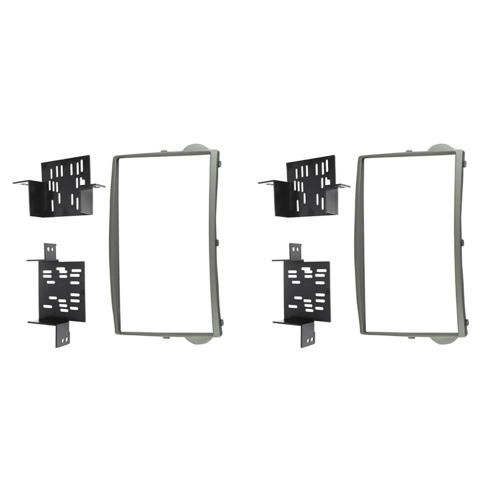 

2X 2Din Car Radio Fascia for Hyundai Starex/H1 DVD Stereo Frame Plate Adapter Mounting Dash Installation Bezel Trim Kit