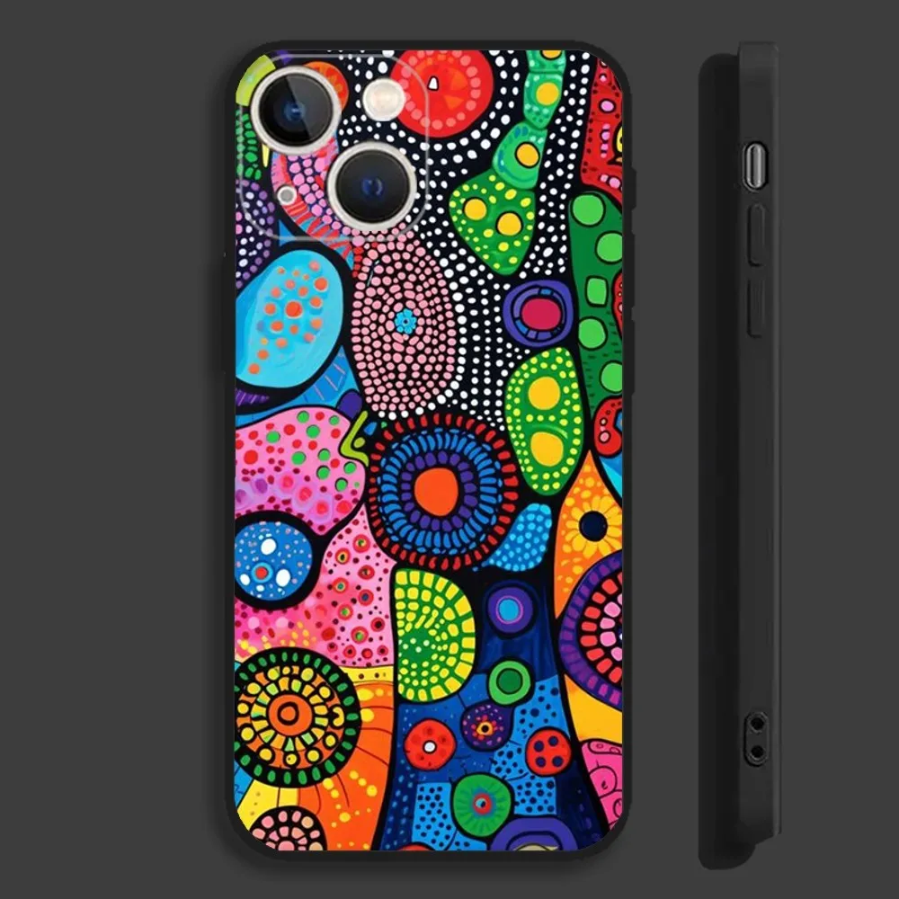 Чехол для телефона Y-Yayoi K-Kusama Pumpkin Art iPhone 16 15 14 13 12 11 Pro Max Plus Mini X XS XR 8 7 6 S SE мягкий