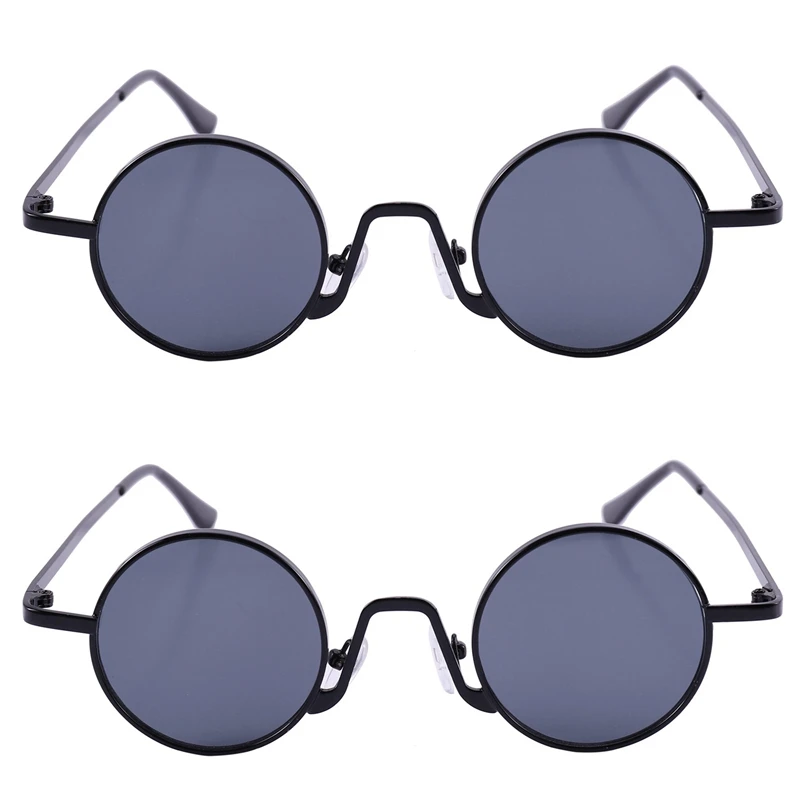 

Круглые Солнцезащитные очки 2X, брендовые дизайнерские женские и мужские солнцезащитные очки, роскошные ретро очки Uv400, Модные оттенки, черные и серые