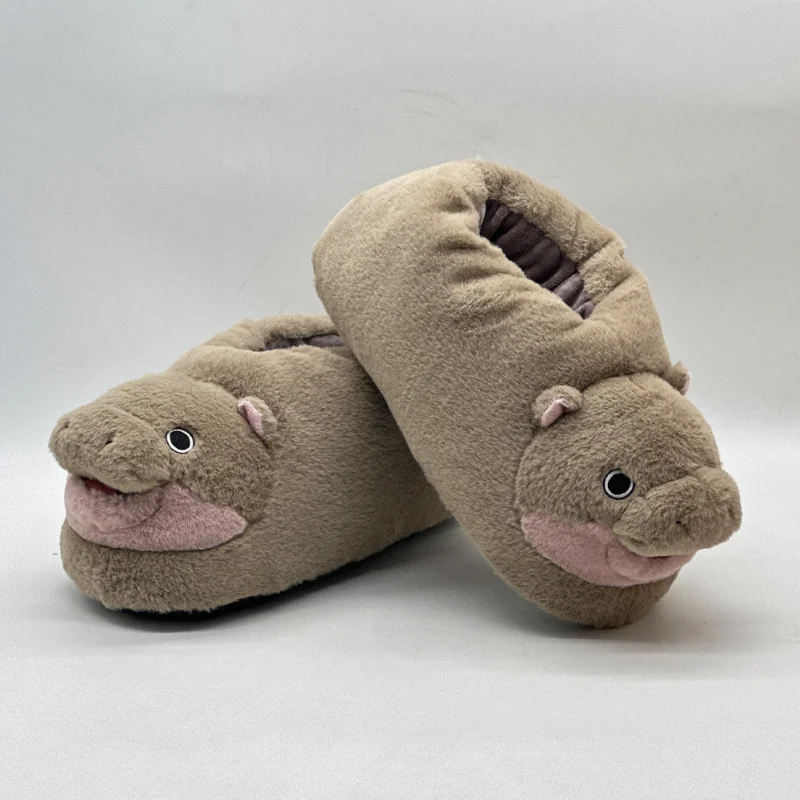 Новая плюшевая кукла Moo Deng Hippo милый маленький карлик бегемот темно-коричневая