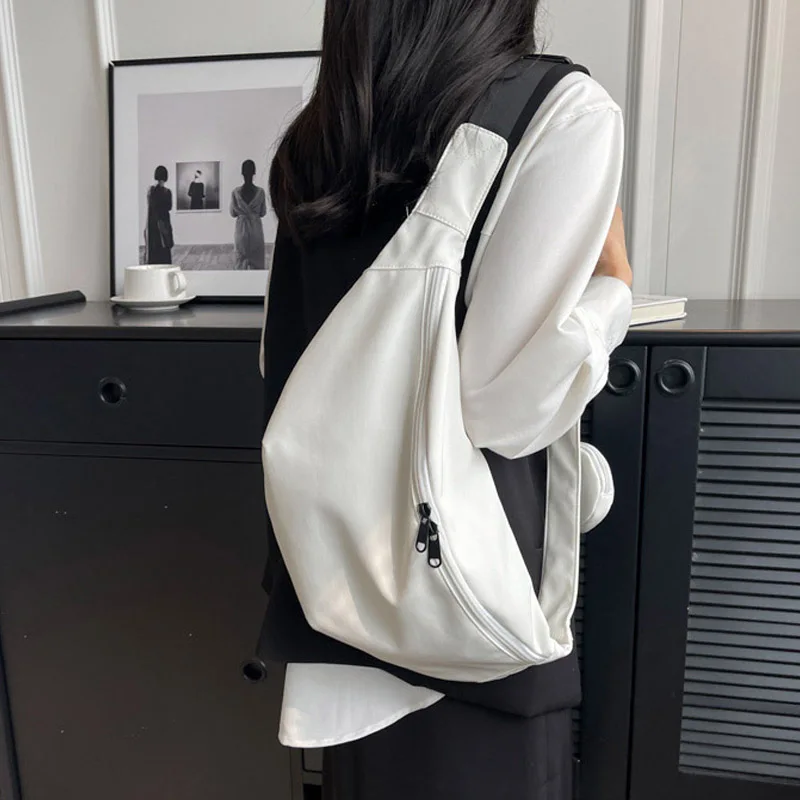 

High-capacity Nylon Waist Bag Unisex Street style Fanny Pack New Fashion Crossbody Chest Bags Hip Hop Belt Bag Woman Waist Packs