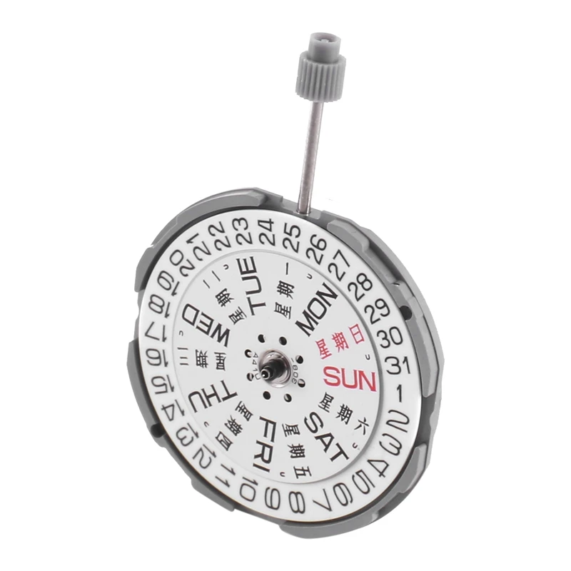 Металлический кварцевый часовой механизм с 3 стрелками и датой запасные части