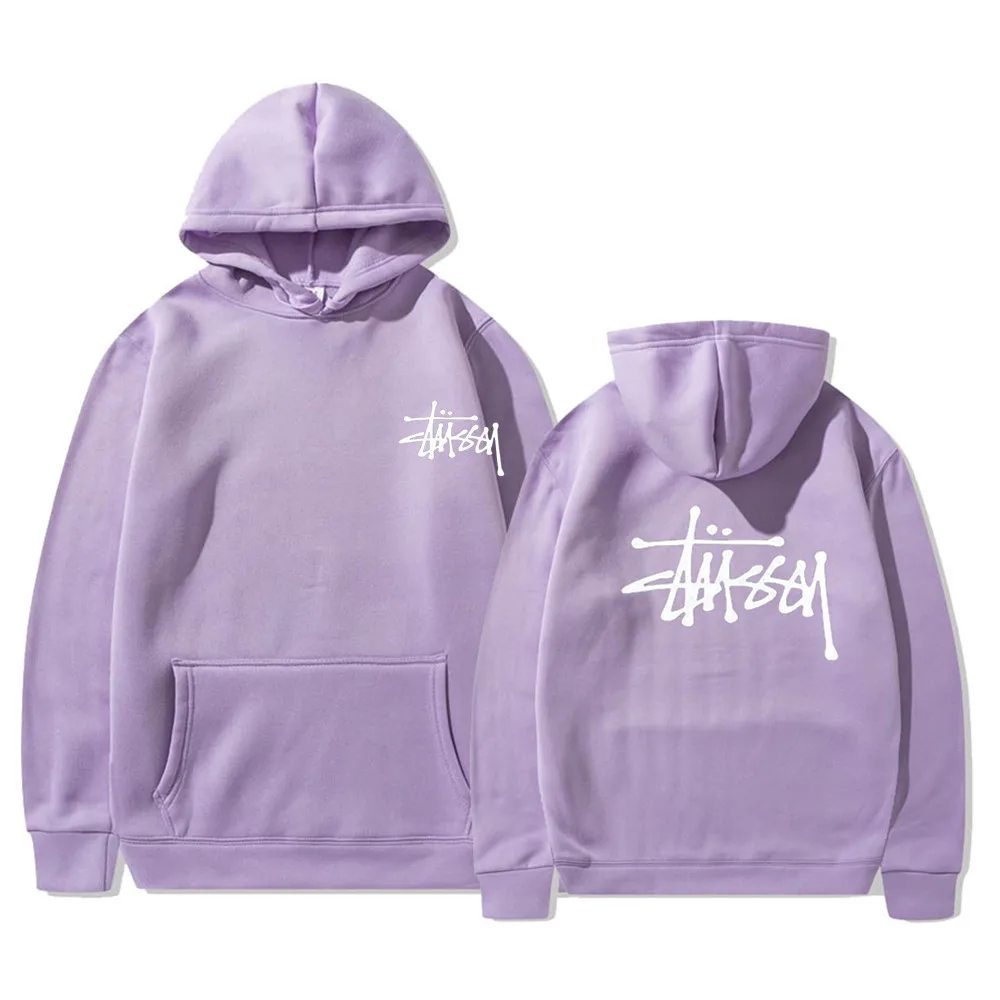 Stuttsey Printed Hoodie Men's Oversized Pullover Fashion Spring And Autumn Winter Hoodie Women's Loose Casual Street Sweatshirt