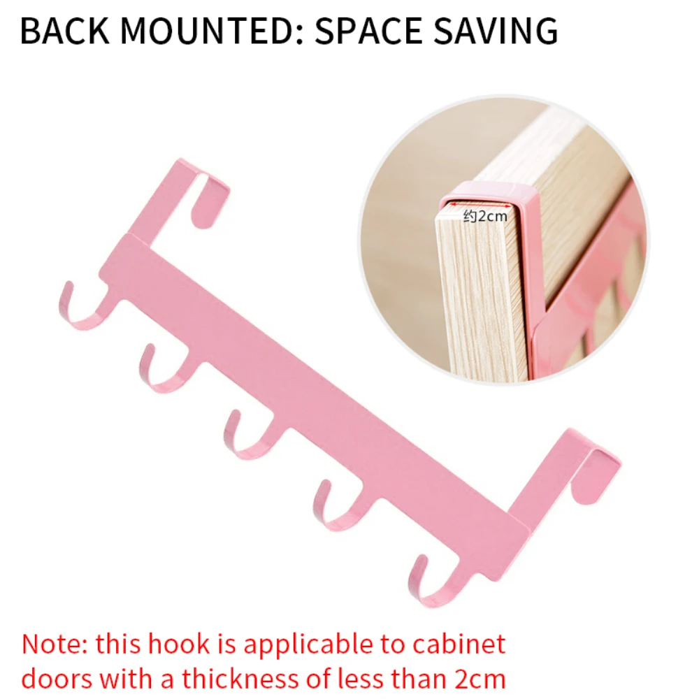 

Door Hanger Hook Kitchen Cabinet Hook Bathroom Organizer Rack Key Holder Towel Rack Clothes Coat Bag Hanger Rack Organizer