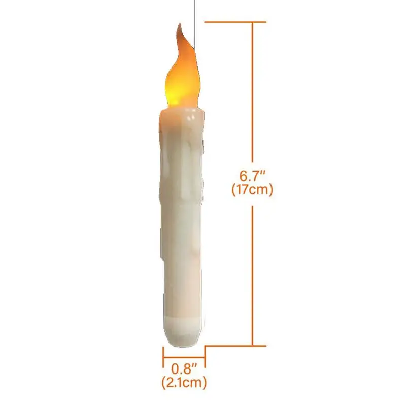 Беспламенные плавающие свечи 12X украшение на Хэллоуин мерцающие теплые