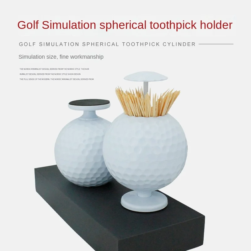 Golf Gift Simulation Toothpick Holder Desktop Decoration Golf Peripheral Gifts Golf Accessories