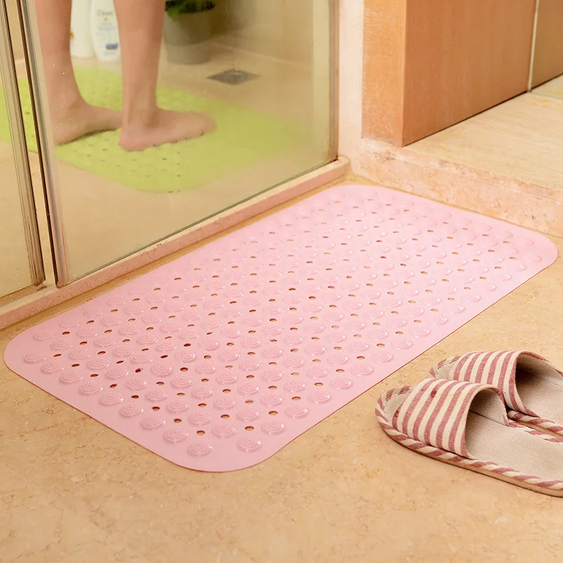 

Bath Mat Suction Cup Safety Shower Bathtub Mats Non Slip Bathroom Floor Mat PVC Waterproof Massage Foot Pad Tapis De Bain Baño