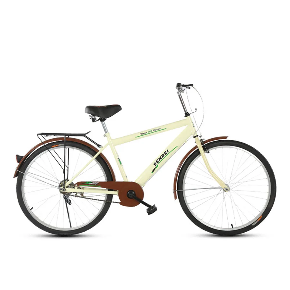 

26 Inches Bicycle Big Wheel Mountain Bike Dual Disc Brake Adjustable High Carbon Steel Comfort Portable
