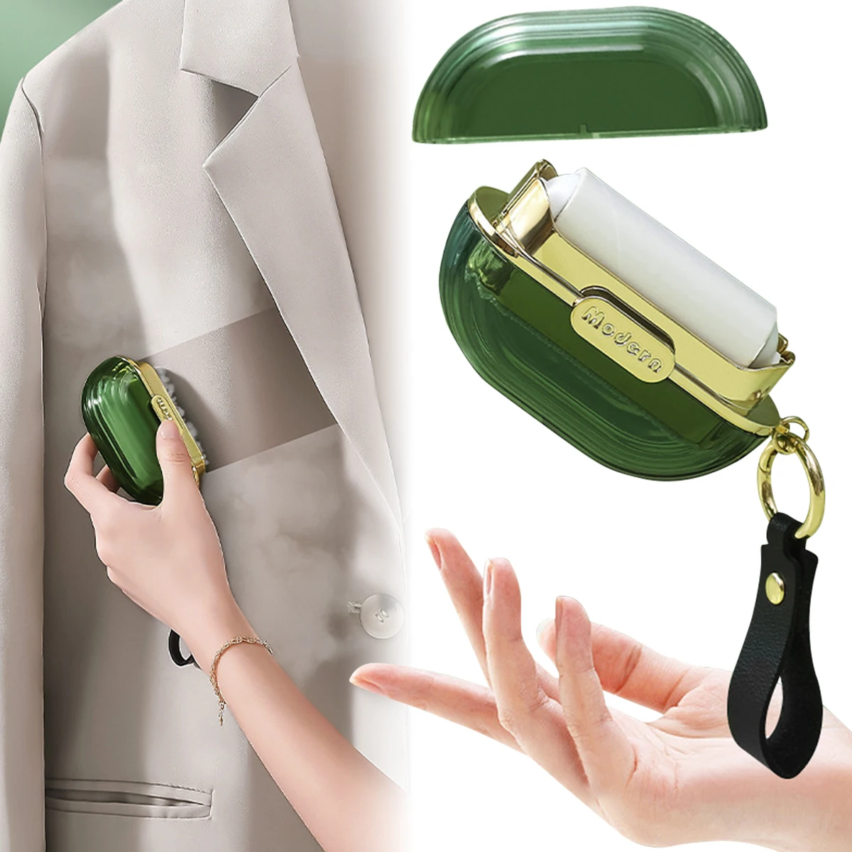 

Mini Lint Roller Travel Portable Sticky Pet Hair Remover Reusable Fur Lint Remover Cleaner Small Handheld Sticky Lint Roller