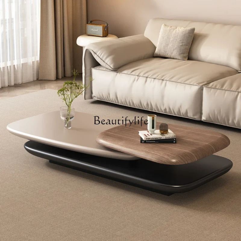 Овальный вращающийся журнальный столик Villa для дома креативный подвесной