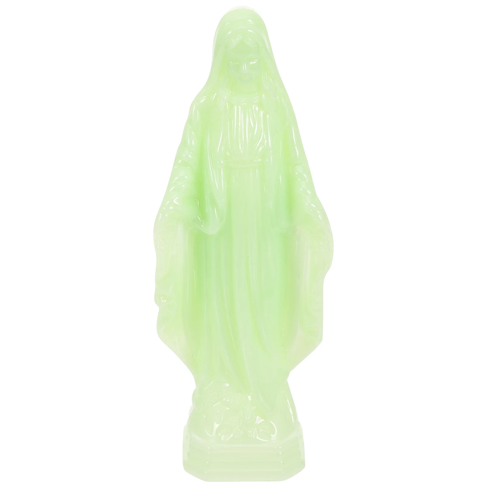 

Jesus Statue Desktop Statue Miniature Church Decorations Plastic Mother Mary Craft Figurine Miss Tiny Virgin Mary