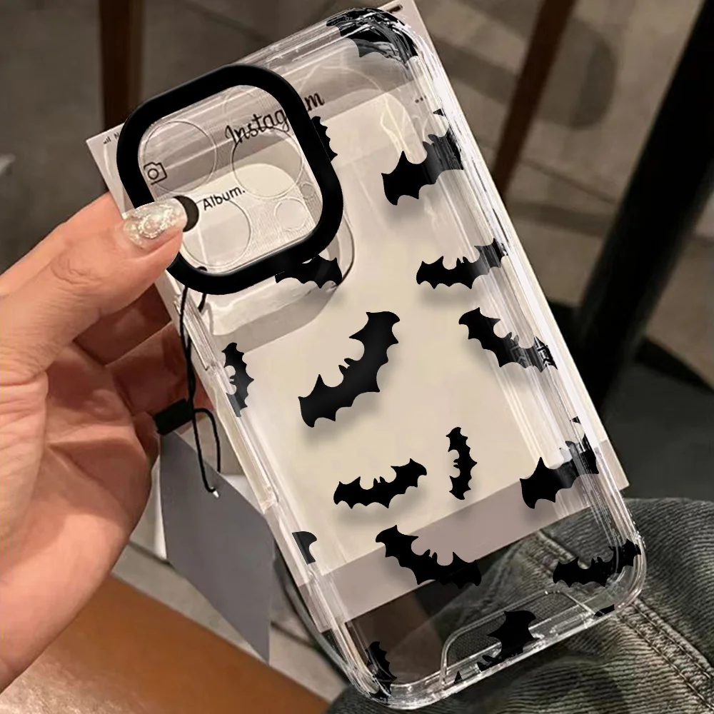 Черная Летучая мышь с DarkShe прозрачное пространство для Vivo Y03 Y16 Y17 Y17S Y19 Y21 Y28 Y36 Y52S Y55S