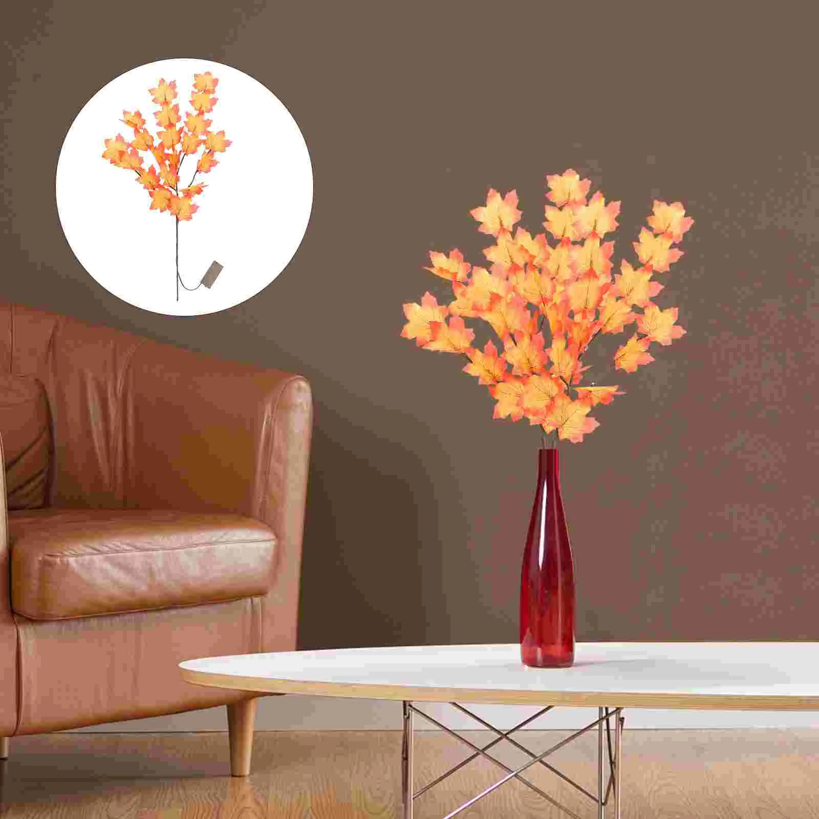 

2Pcs Maple Branches LED Light Simulated Flower Light Scene Layout Light