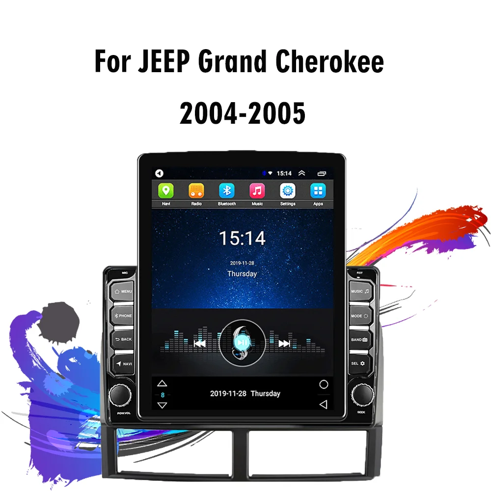

Автомобильная Мультимедийная система, экран 9,7 дюйма, 4G Carplay, Android, для Jeep Grand Cherokee 1998-2005, радио, Wi-Fi, GPS-навигация