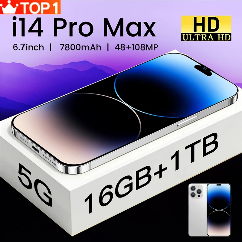 

Смартфон I14Pro Max, 2023 дюйма, 6,7 мАч