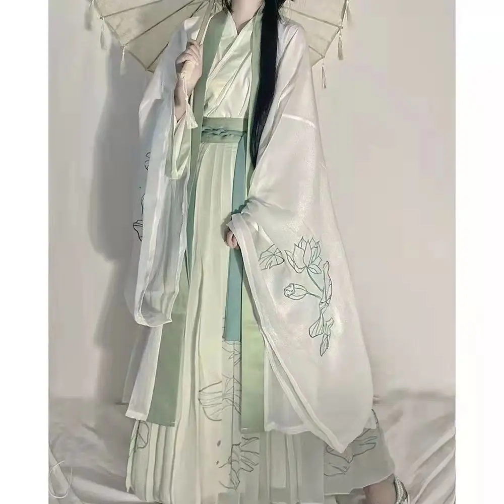 

Hanfu Men's and Women's Style, Waist Length, Ru Group, National Style, Super Immortal