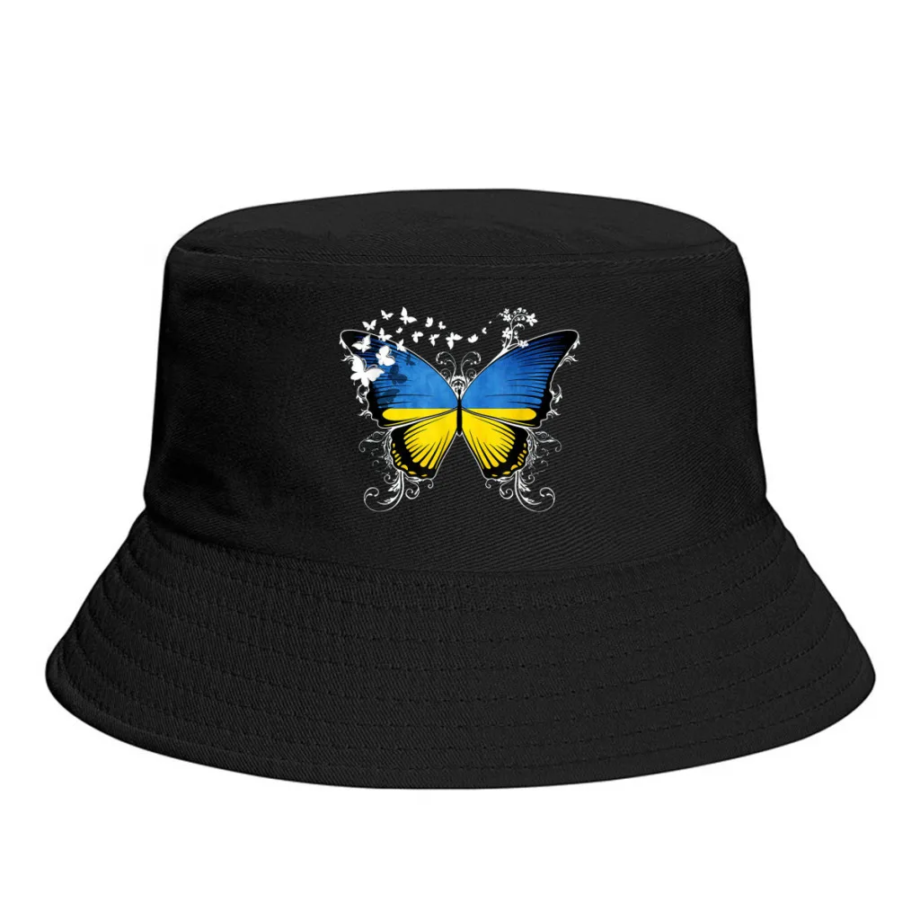 

Панама унисекс в украинском стиле, плотная пляжная складная шляпа с бабочкой, для рыбаков