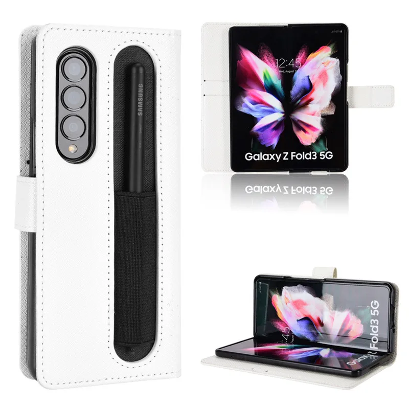 

For Samsung Galaxy Z Fold 3 Case For Galaxy Z Fold3 5G Case With S pen Slot Holder Case