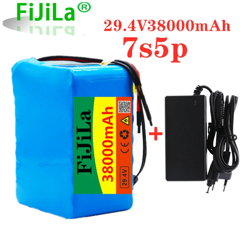 

7S5P 29.4V 38Ah battery pack 500w 29.4V 38000mAh lithium ion battery for wheelchair electric bicycle pack with BMS + charger