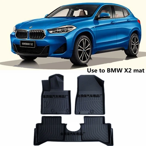 Use for BMW F39 X2 car TPE Floor mats F39 X2 foot Mat tunk mat Full Set Trim to Fit For BMW F39 X2 waterproof floor mat F39 mats