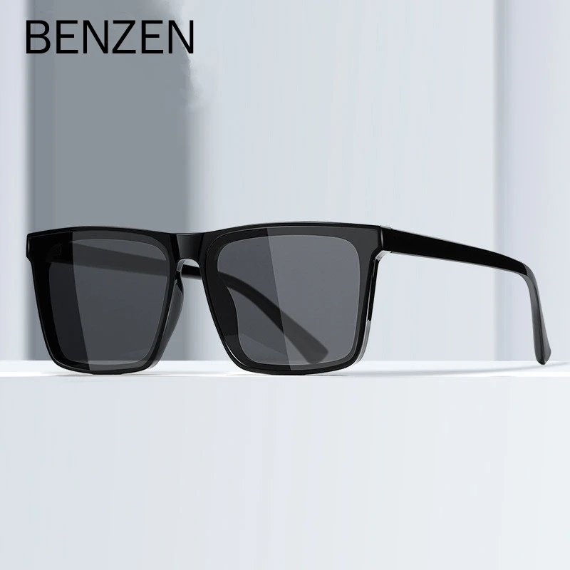 

BENZEN New Square Polarized Sunglasses Men TR 90 Men's Sun Glasses UV Protection Night Vision Goggles 9659