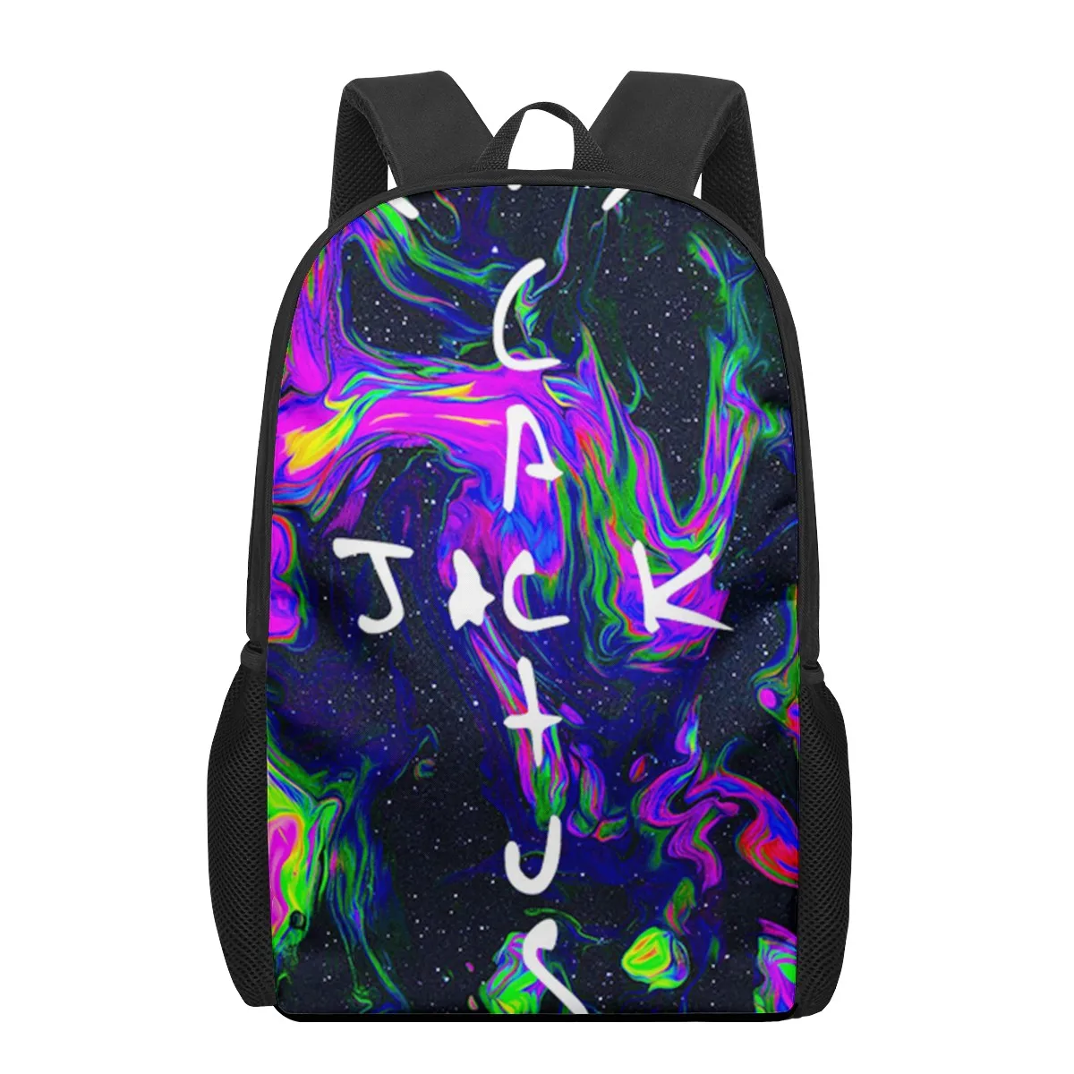 cactus jack letter word 3D Printing Schoolbags for Girls Boys Children Kids School Book Bag 3d Junior Primary Student Bookbags S