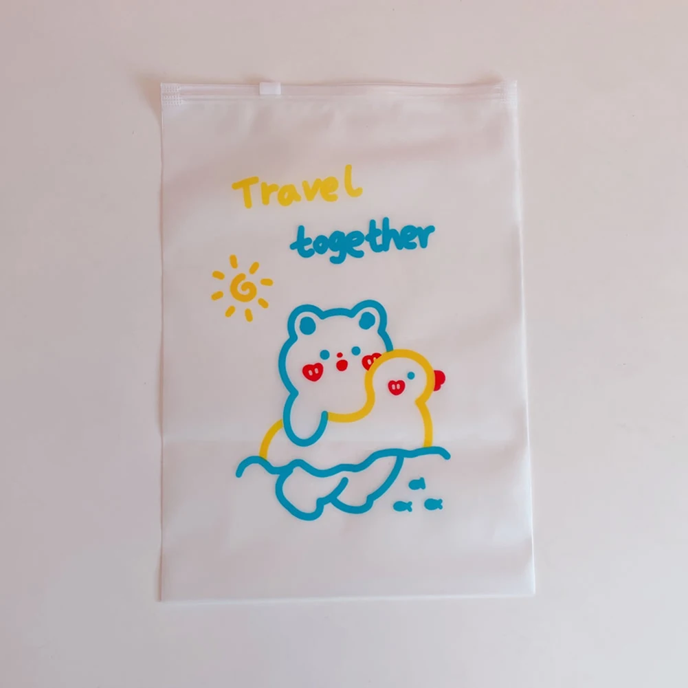 Transparent Travel Storage Bags Zipper Organizer For Underwear Socks Shoes Storage Bag Housekeeping Clothes Packing Zipper Bag