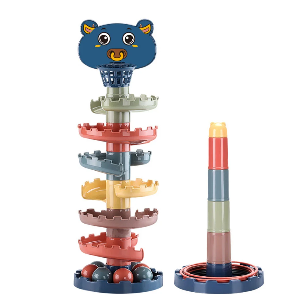 

1 Set of Drop Tower Track Rotating Early Educational for Toddlers