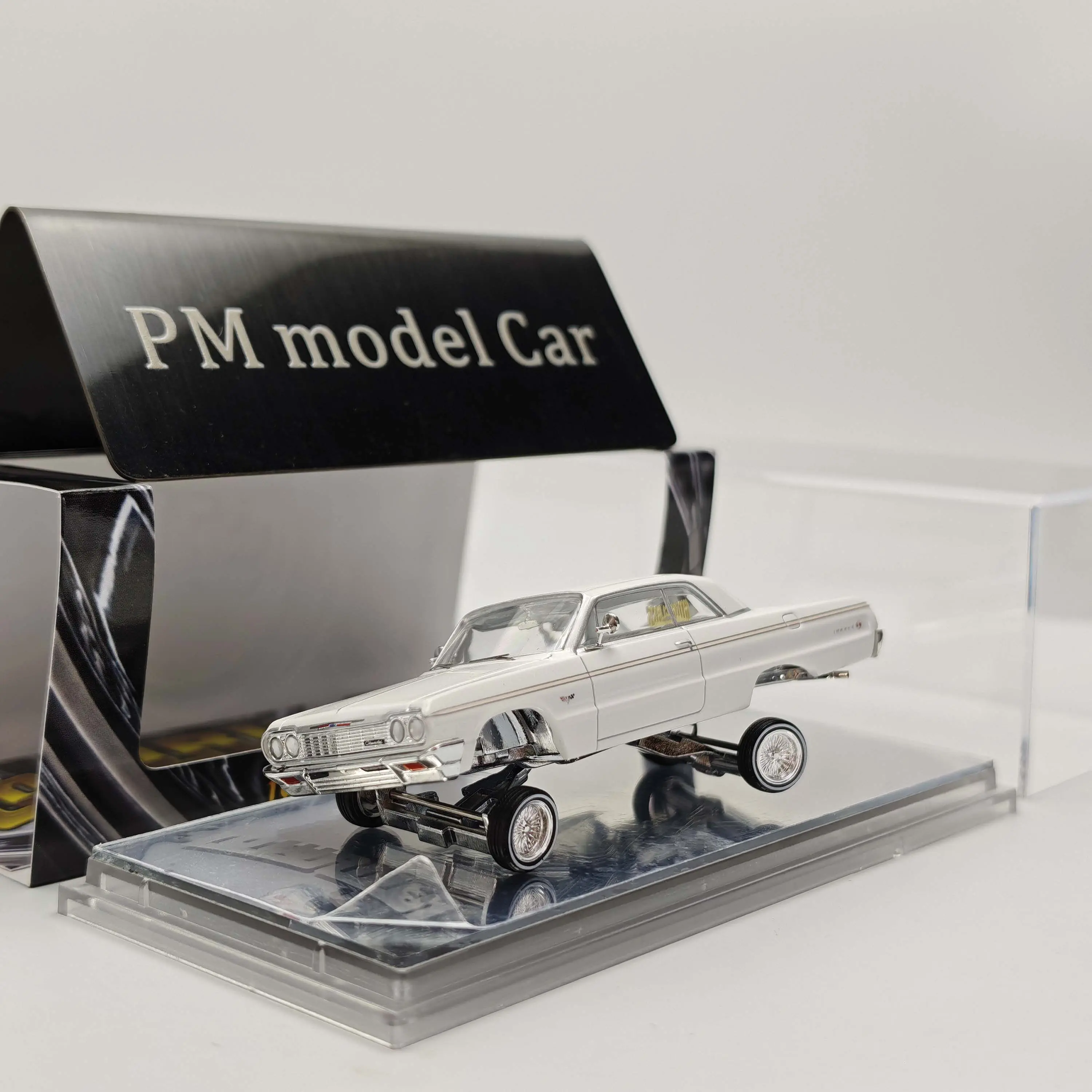 Фото Модель автомобиля 97M 1/64 1964 Jumping Car Impala LowRider из сплава №4