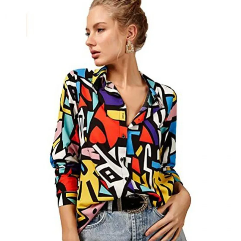 

Blouses for Women Fashion, Casual Long Sleeve Button Down Shirts Tops, XS-3XL