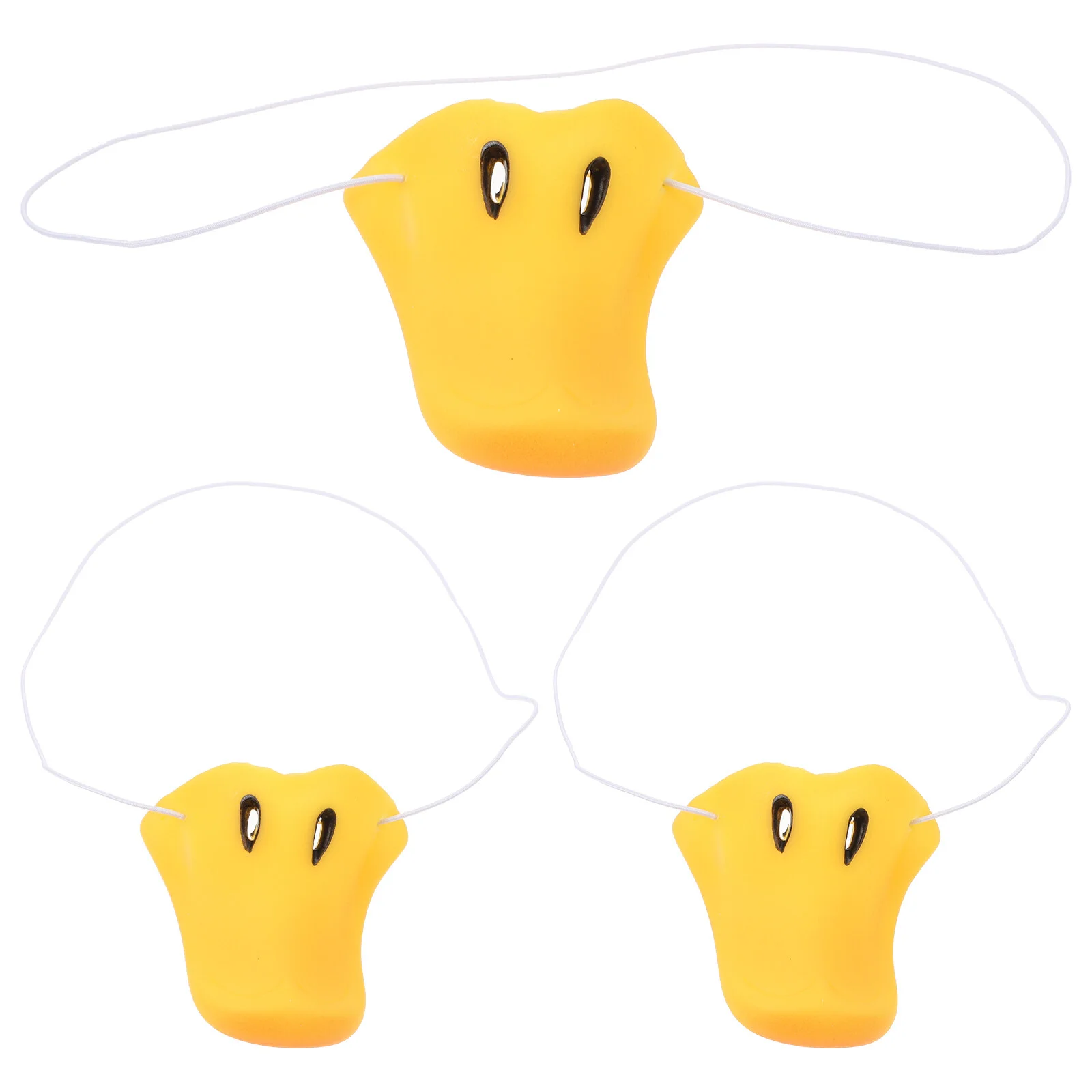 

3 Pcs Makeup Stuff Party Supplies Duck Accessories Small Prop Portable Nose Performance Vinyl Compact