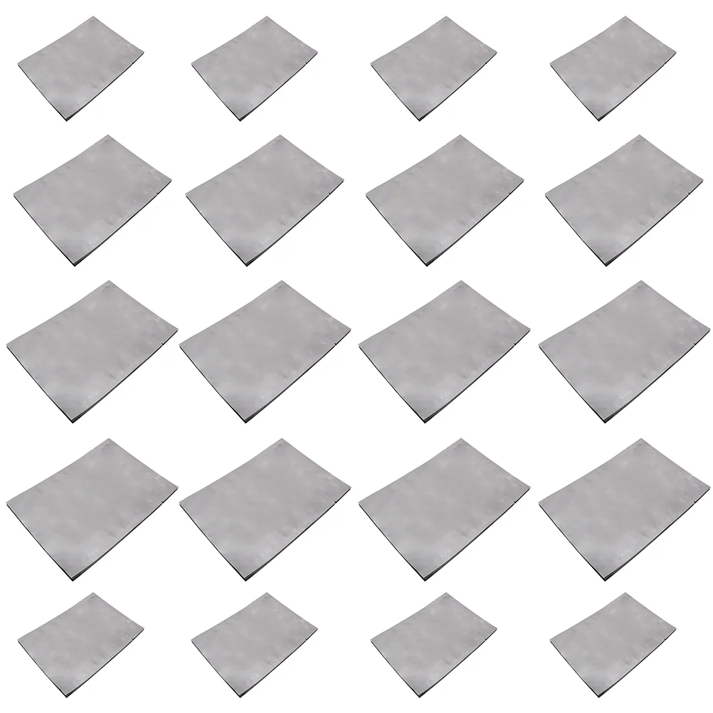 

25 Pcs Odorless Packaging Practical Sealed Aluminium (Silver)