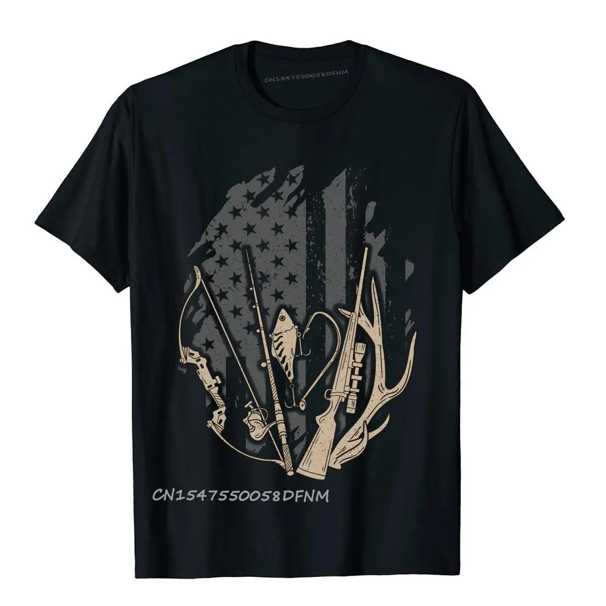 

Хлопковые мужские футболки премиум класса с американским флагом для рыбалки и охоты готические Топы И Футболки забавные кавайные