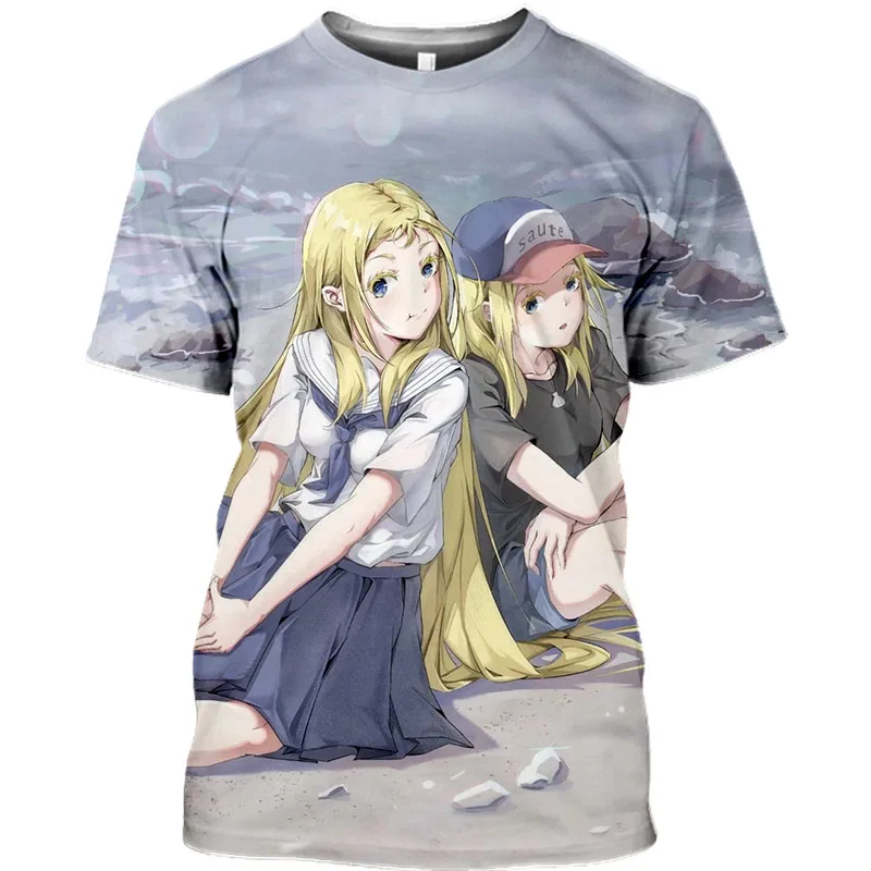 

Футболка Мужская/женская с объемным мечом, повседневная тенниска оверсайз с принтом, лето