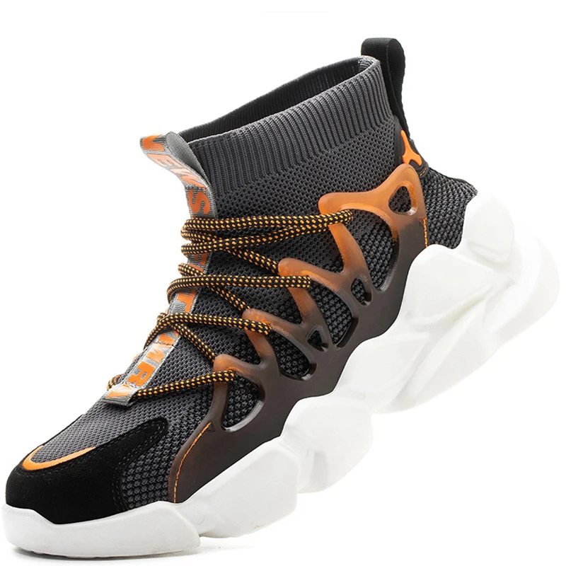 

2021 New Safety Shoes Men Work Sneakers Indestructible Work Boots Men Insulation 6kv Lightweight Men Boots Winter Shoes Male