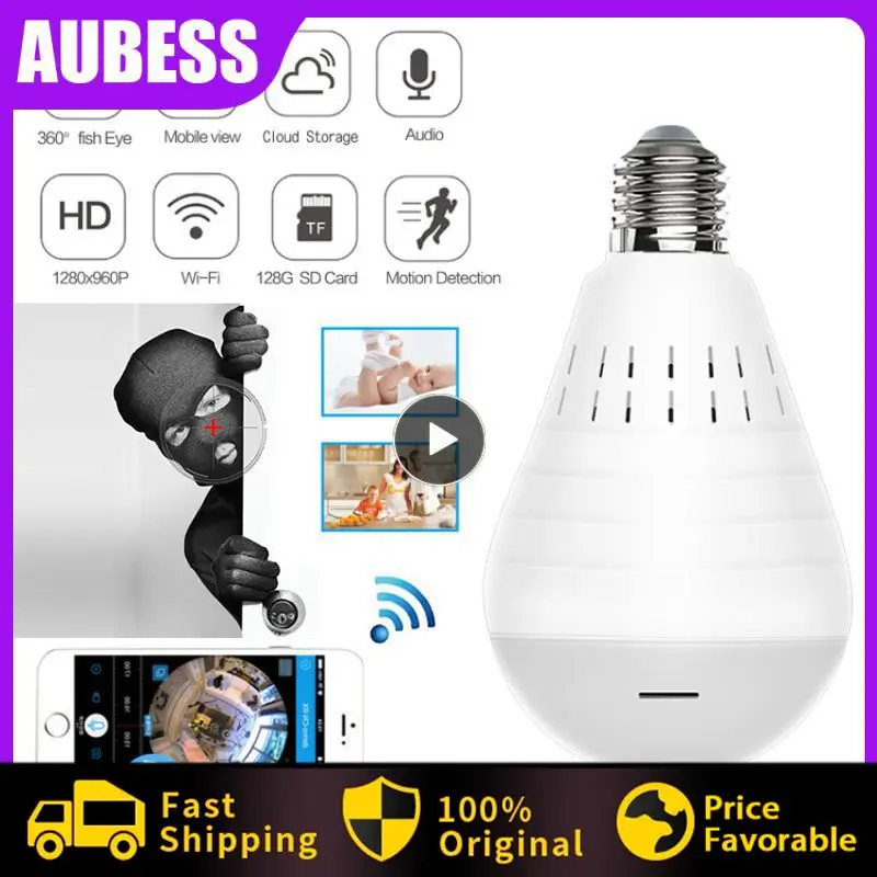 

Panoramic Bulb Light Camera 960P Full HD 2mp 360 Degree Fisheye Wi-fi Wireless LED Light Lamp IP P2P E27 Dome Security Cam