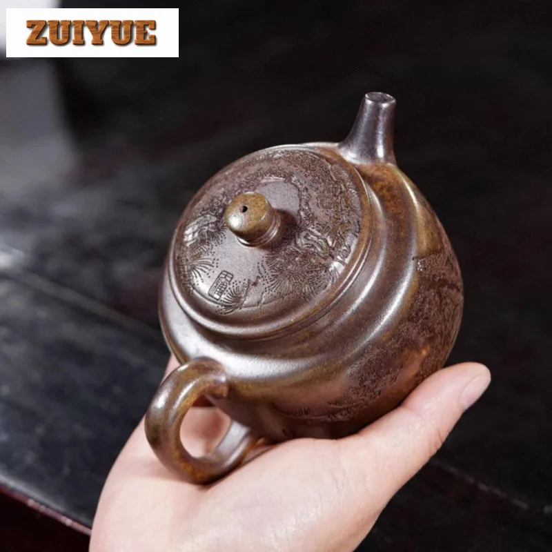 Классические чайники Yixing из фиолетовой глины 200 мл горшок Dezhong ручной работы