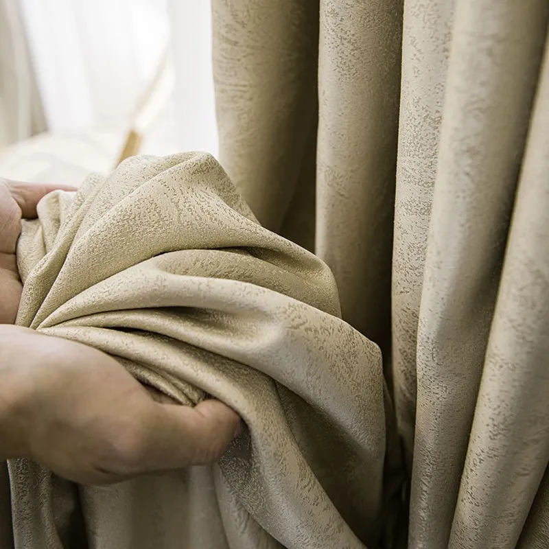 

European Design Living Room Curtains Luxury Jacquard Blackout Bedroom Cortina Heat Insulation and Sound Insulation Curtains