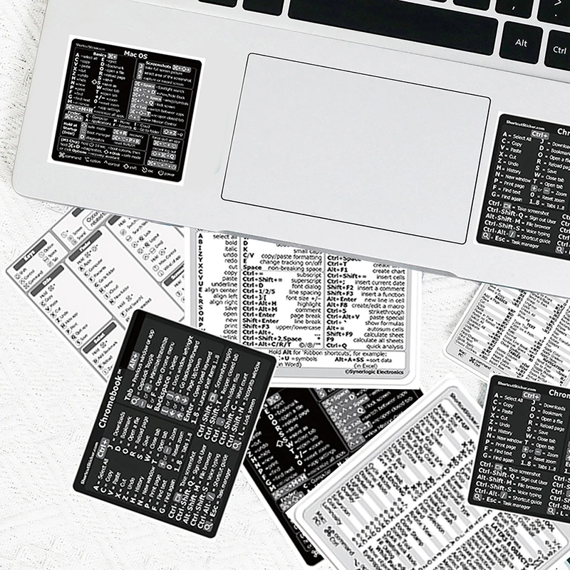 

Набор стикеров со шорткатами для Windows, Word, Excel, Adobe Photoshop