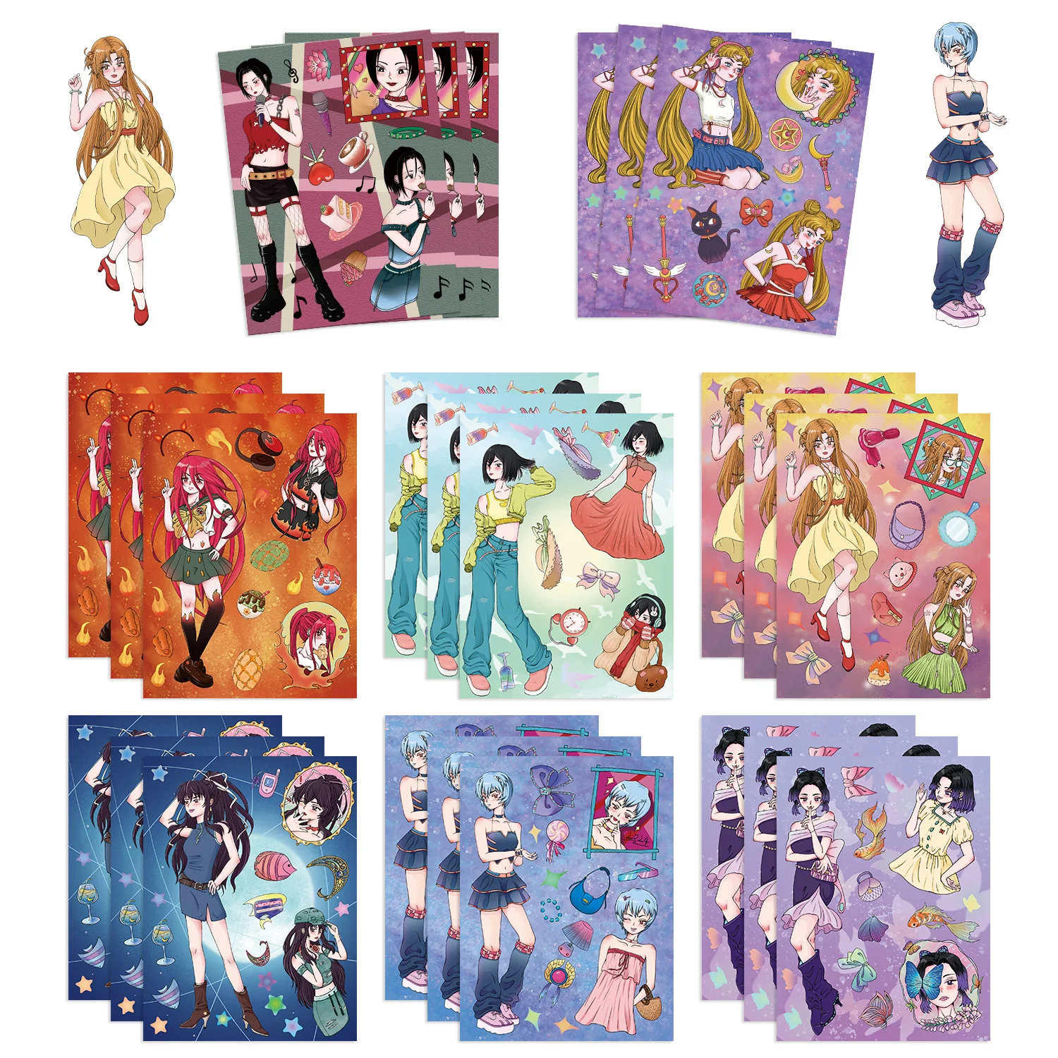 8/16/32 шт. Стикеры для скейтборда гитары холодильника