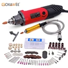 Мини-дрель GOXAWEE, набор роторных инструментов 240 Вт, электрический гравер, шлифовальный станок, полировальный станок для инструментов Dremel, аксессуары, инструменты сделай сам