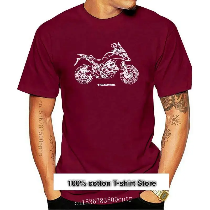 

Новинка Модная хлопковая брендовая одежда для отдыха Топы итальянские классические мотоциклетные фанаты Multistrada 950 2017 Вдохновленный мотоци...