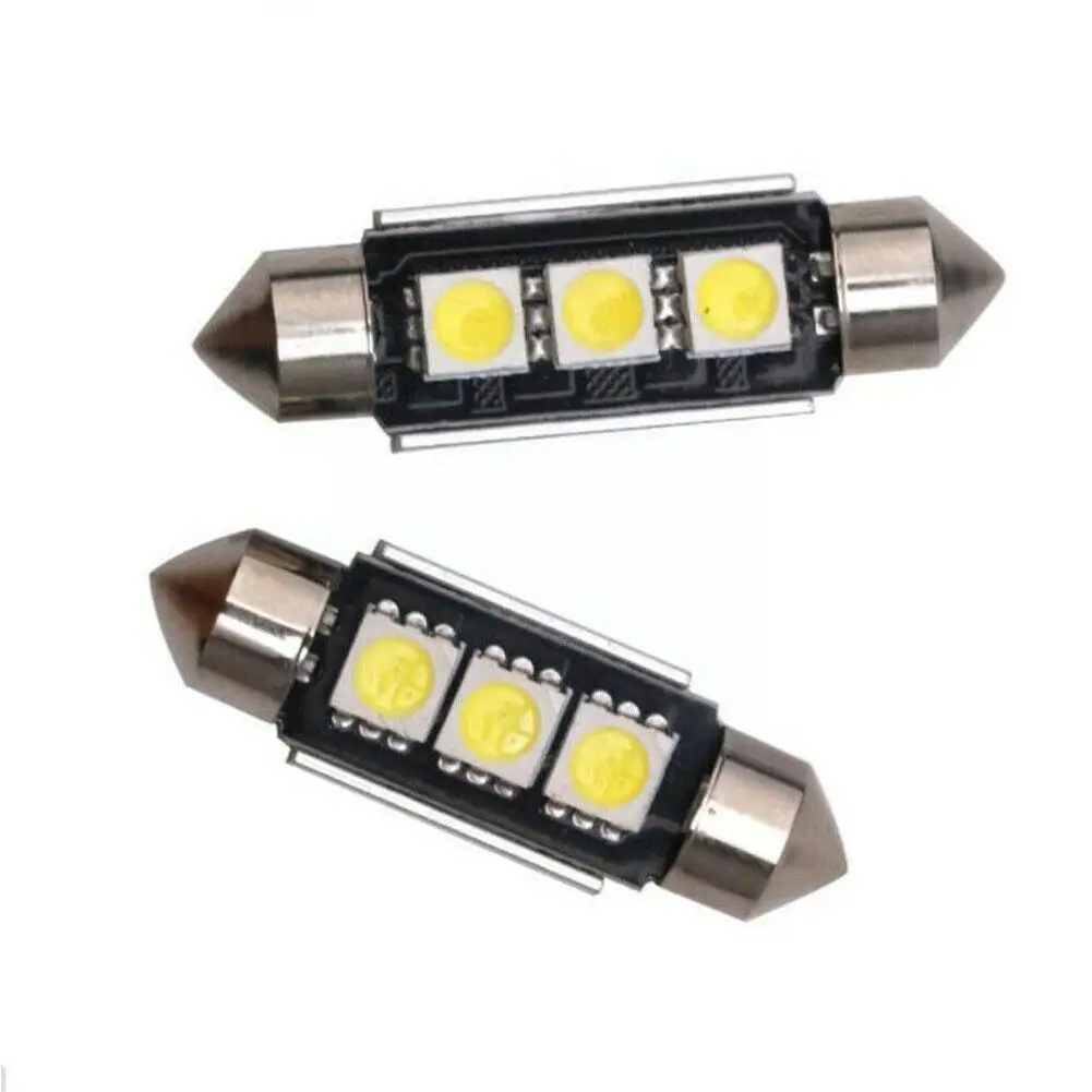 Автомобильные светодиодные лампы для номерного знака 2 шт. 36 мм 6411 алюминиевые