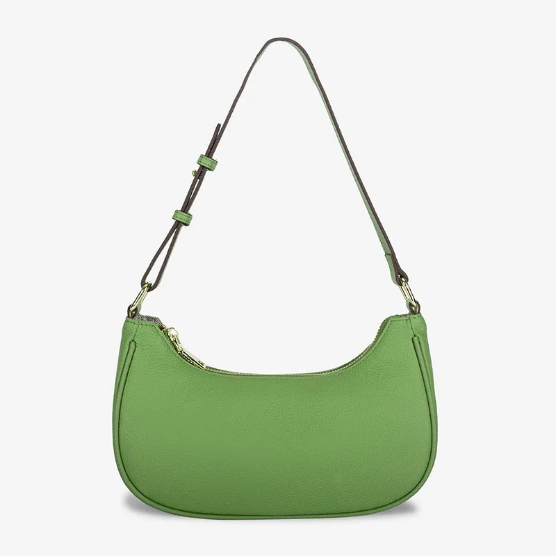 

Luxury Designer Bag Genuine Leather Armpit Shoulder Bags for Women 2022 Summer New Brand Half Moon Design Saddle Handbags