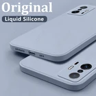 Чехол для Redmi Note 11 Pro, оригинальный квадратный чехол из жидкого силикона, чехол для Mi Poco X3 NFC Mi 11 Lite 5G 11T 10T Redmi Note 10 9 Pro