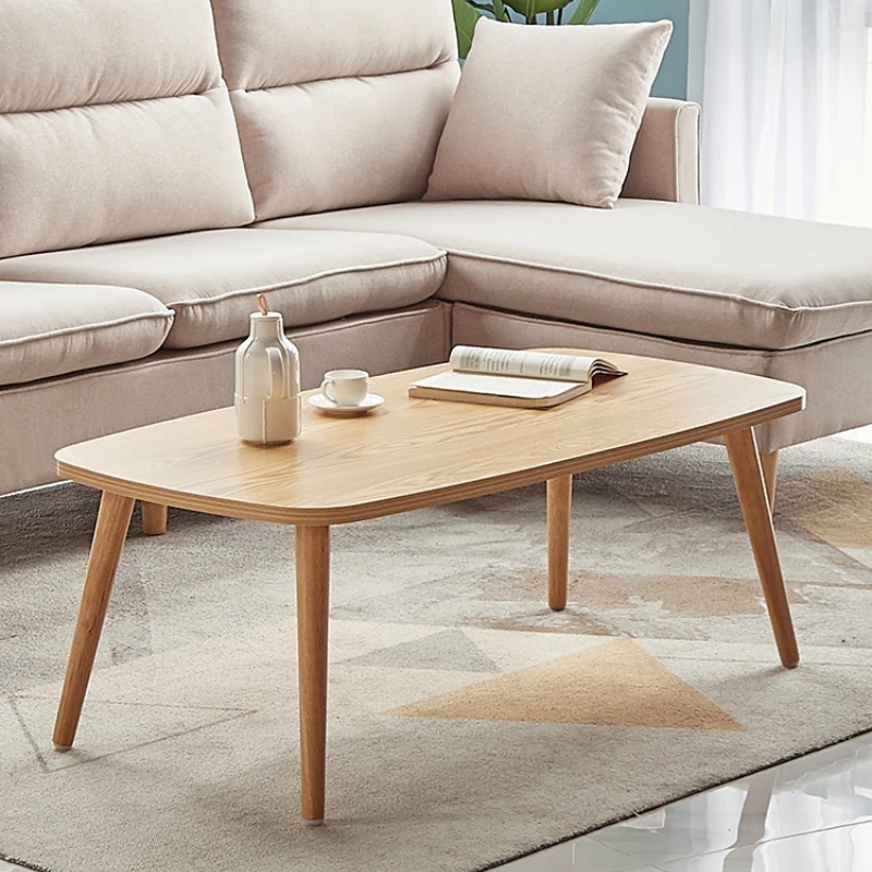

Wood Foot Coffee Table Nordic Coffee Table Side Table Living Room Coffee Table Modern Simple Small Apartment Log Tea Table