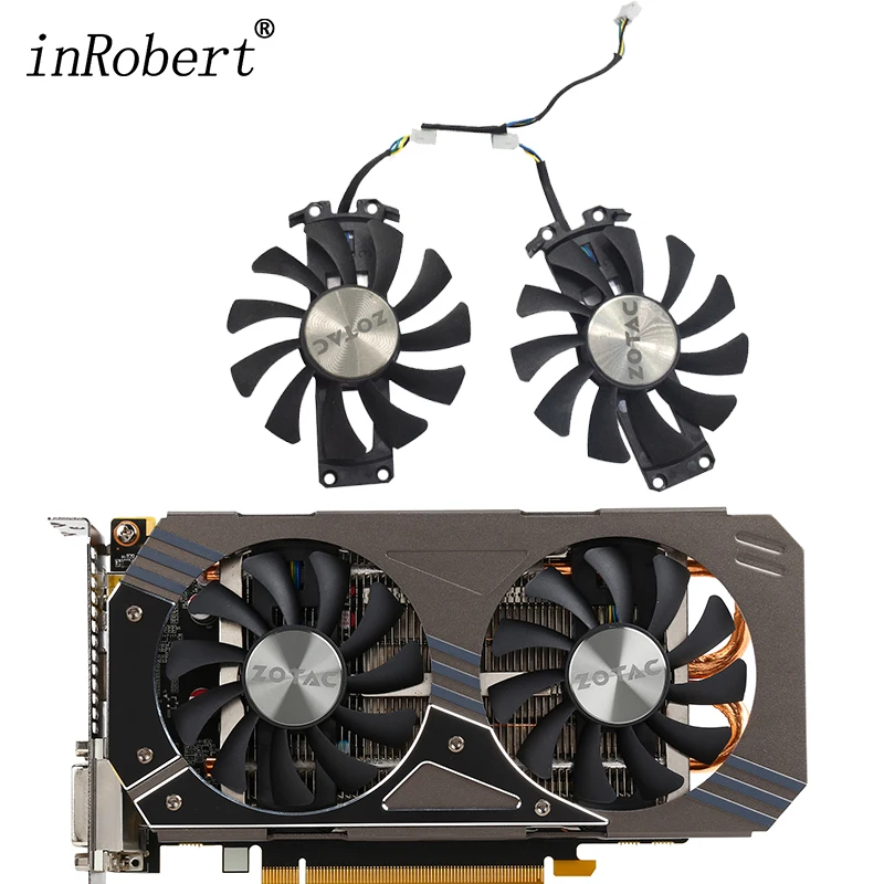 Вентилятор для видеокарты, 75 мм, GA91S2H, GA81S2U, Apistek 12 В, 0,38 А, 4 контакта, для ZOTAC GTX960 GTX 960, 4G