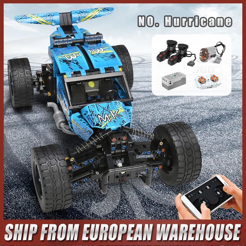 

Mould King 18019 The Hurricane Remote Control All Terrain Off-Road Climbing Truck Desert Drift Car Building Blocks Bricks Toys