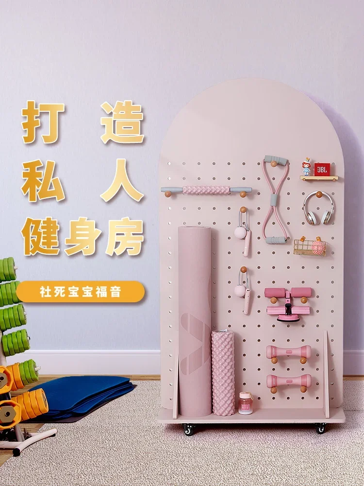 Подвижная доска для фитнеса iwood большая напольная стойка хранения спортивного