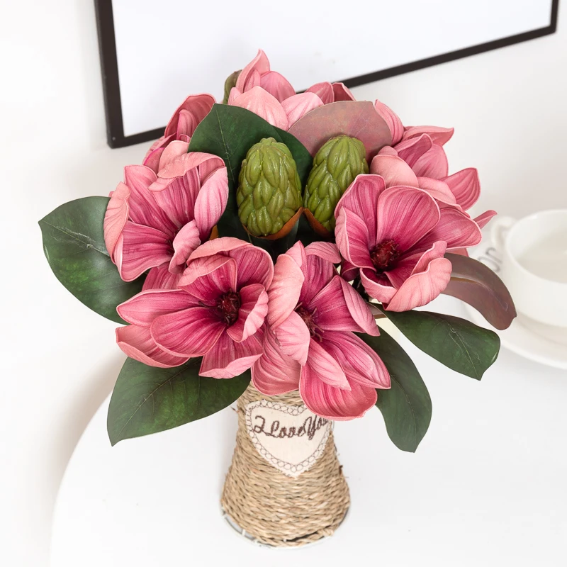 

Роскошный искусственный Осенний цветок, настоящий букет с фруктами, украшение для свадьбы, домашней вечеринки, искусственные цветы